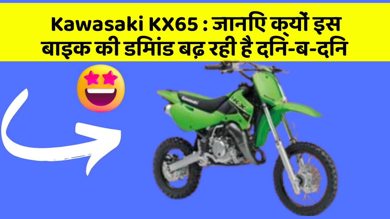 Kawasaki KX65 : जानिए क्यों इस बाइक की डिमांड बढ़ रही है दिन-ब-दिन